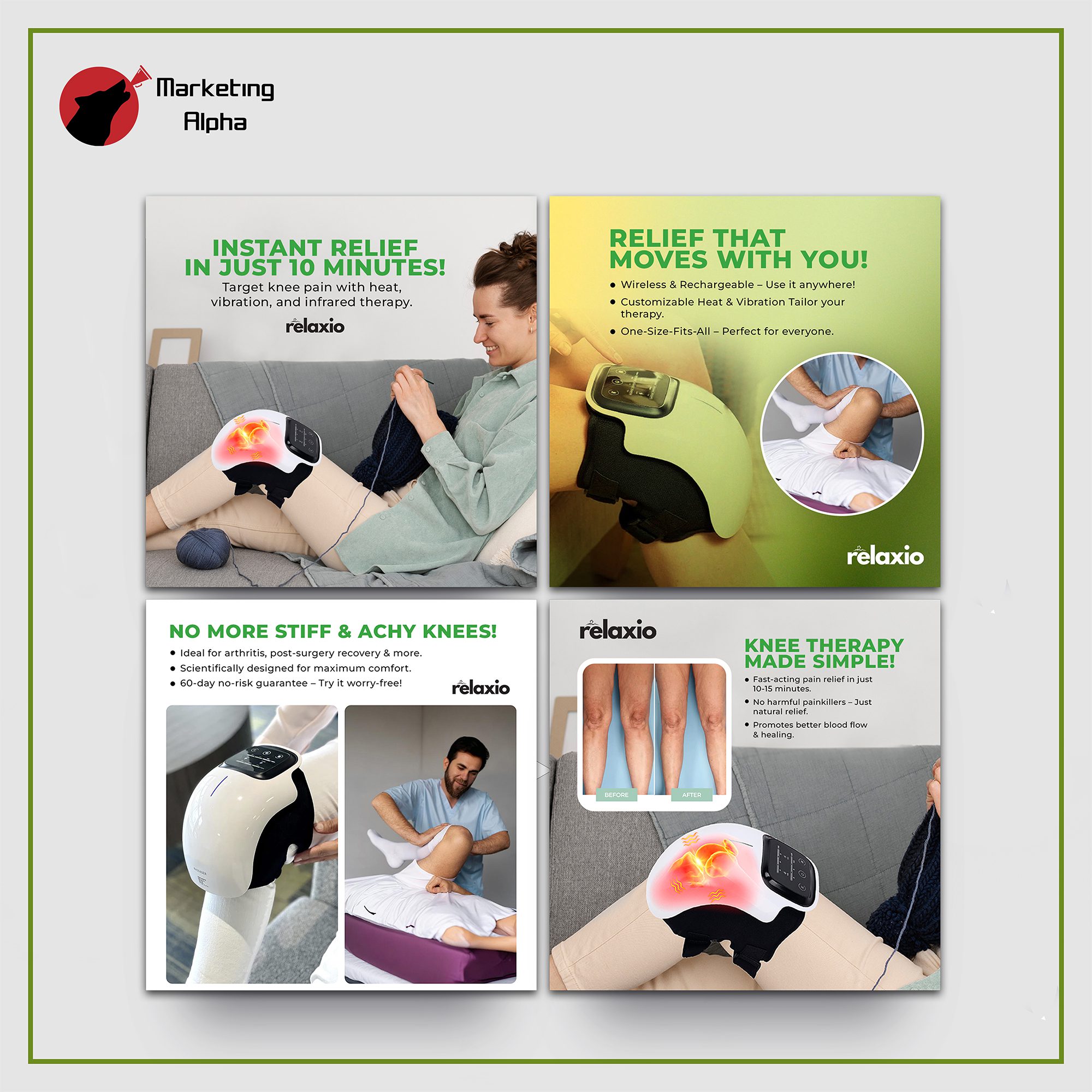 Ad creatives for Relaxio